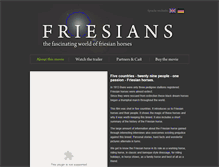 Tablet Screenshot of friesians-themovie.com